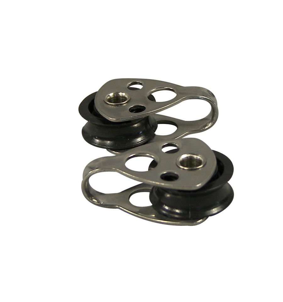 Clam cleat pulleys